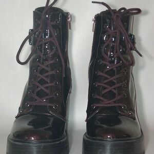 Edgy Berry boots.